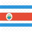 Costa Rica Flagge Symbol