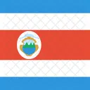 Costa Rica Flagge Symbol