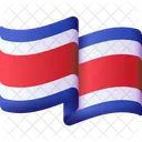 Costa Rica Flagge Land Flagge Symbol