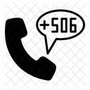 Costa Rica Country Code Phone Symbol