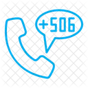 Costa Rica Country Code Phone Symbol