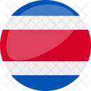 Costa Rica Flagge Land Symbol