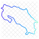 Costa rica map  Symbol