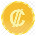 Costa Rican Colon Coin  Icon