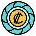 Costa Rican Colon  Icon