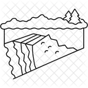 Paisaje Costero Acantilado Icono