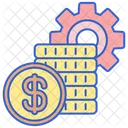 Costo Efectivo Dinero Icono
