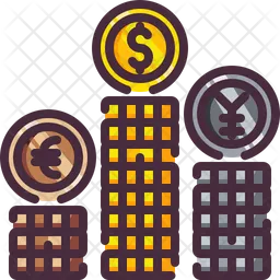 Costo de moneda  Icono