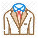 Costume Cravate Entretien Icône