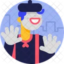 Mime Circus Actor Icon