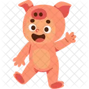 Animal Pig Costume Icon