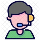 Costumer Headphones Mic Icon