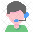 Costumer Headphones Mic Icon