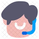 Costumer Service Call Center Profession Icon