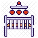 Cot Child Baby Crib Icon