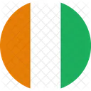 Kuste Divoire Flagge Symbol