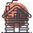 Cottage Cabin Wood Icon