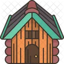 Cottage Wooden House Icon