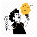 Cotton Candy Sweet Sweetmeat Icon