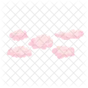 Cotton candy like fluffy clouds  Icon