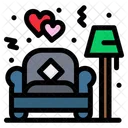 Couch Lamp Sofa Icon