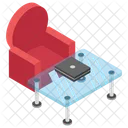 Couch And Table  Icon