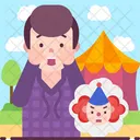 Coulrophobia Fear Of Clowns Icon