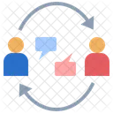 Counseling Talking Opinion Idea Exchange Communication Training Icon