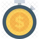 Time Stopwatch Dollar Icon