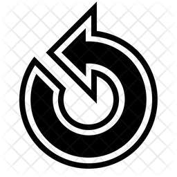 Counterclockwise Arrow Icon - Download in Glyph Style