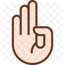 Counting on fingers  Icon