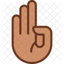 Counting on fingers  Icon