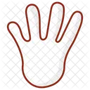 Four Fingers Counting Counting Sign Hand Gesture Icon