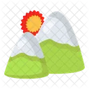 Countryside Mountains Hills Icon