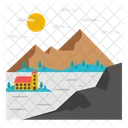 Countryside landscape  Icon