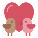 Couple Bird Animal Icon