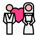Couple Bride Love Icon