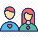 Couple Lovers Family Icon