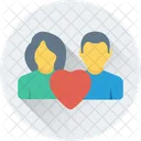 Couple Lovers Heart Icon