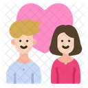 Couple Together Woman Icon