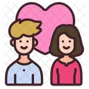 Couple Together Woman Icon