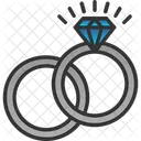 Couple Diamond Jewelry Icon