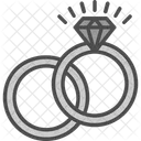 Couple Diamond Jewelry Icon