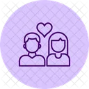 Couple amoureux  Icône