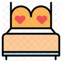 Bed Couple Love Icon