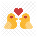 Bird Love And Romance Love Icon
