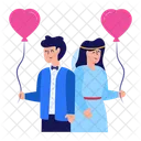 Couple Celebrating  Icon