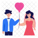 Couple Celebrating  Icon