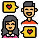 Couple Chat Message Talk Icon
