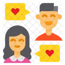 Couple Chat  Icon